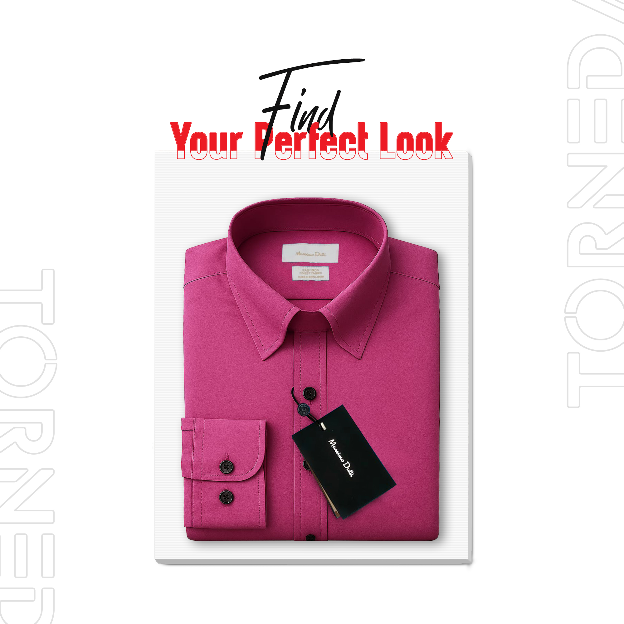 Massimo Dutti Regular Fit Formal Shirt – Pink, 100% Cotton, No Pocket - Torneda (1)